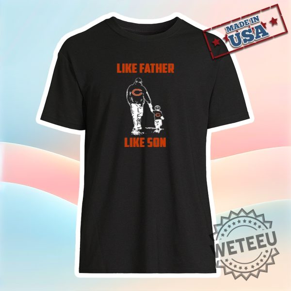 Chicago Bears Nfl Football Like Father Like Son Sports Tshirt