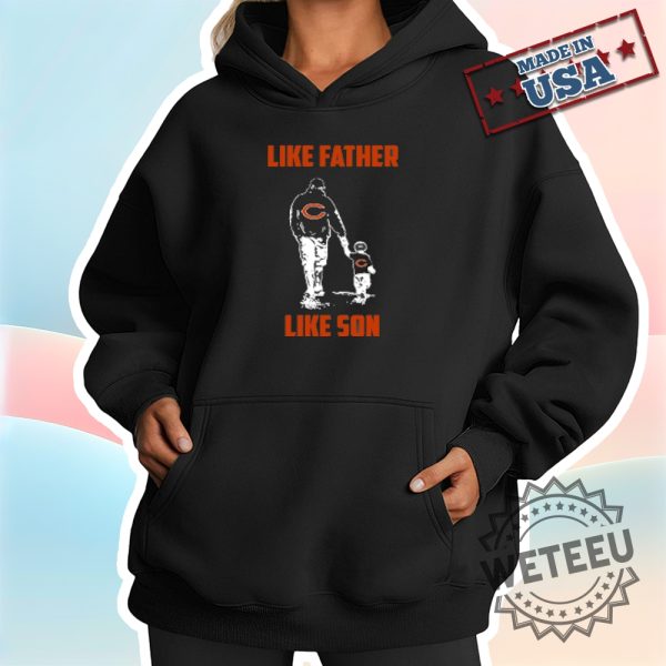 Chicago Bears Nfl Football Like Father Like Son Sports Tshirt