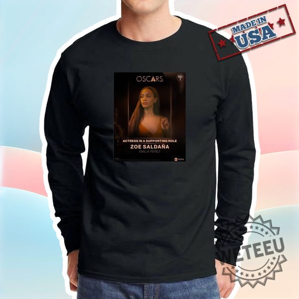 Official-Poster-Zoe-Saldana-Wins-The-Oscar-97Th-Academy-Award-For-Actress-In-A-Supporting-Role-In-Emilia-Perez-Tshirt-weteeu_3