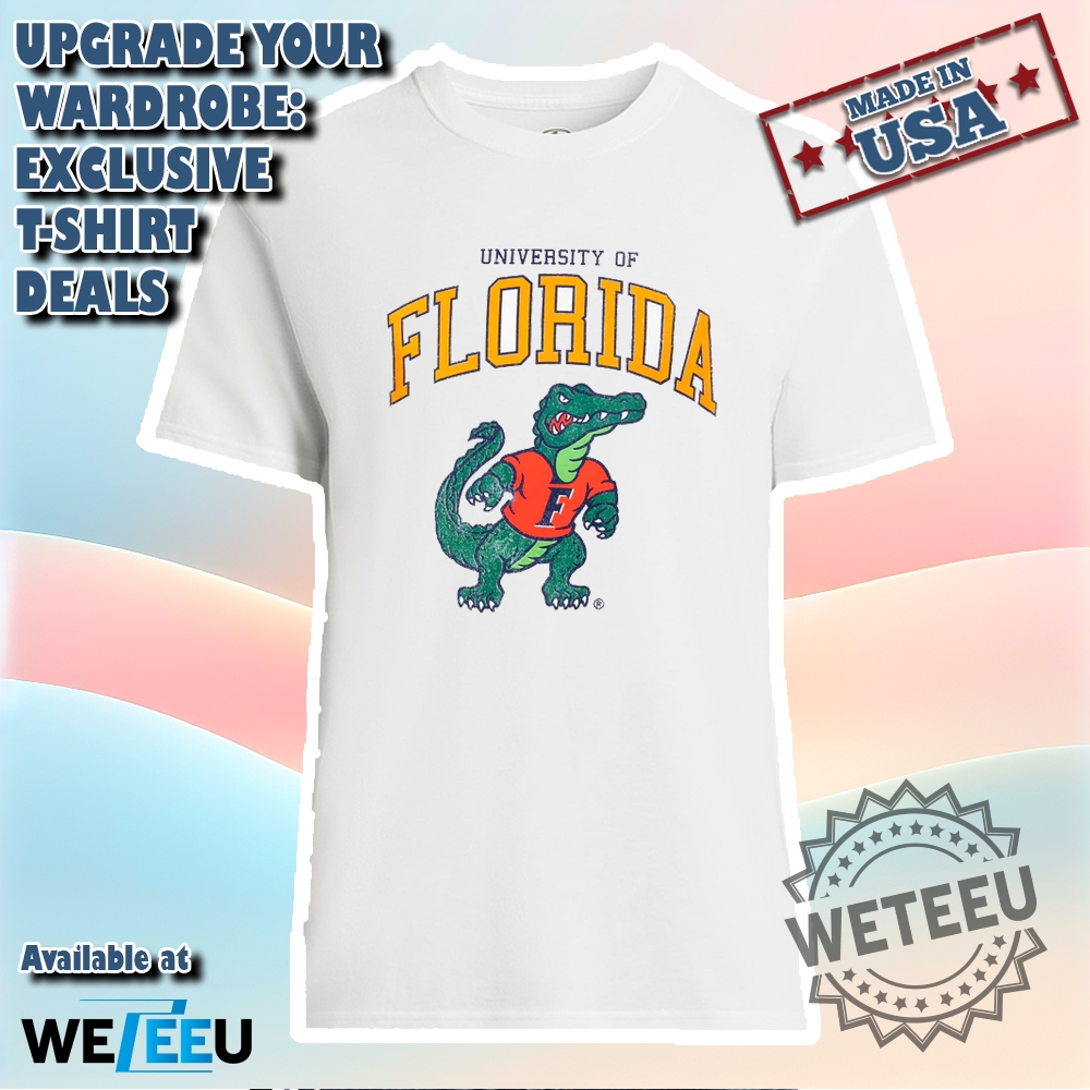 Retro College Football Fan Gear Florida Gators Vintage Tshirt