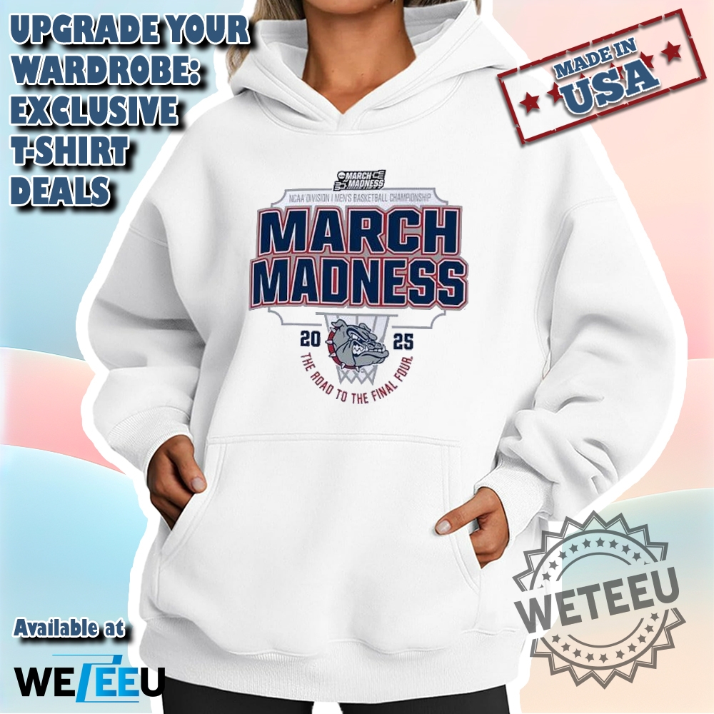 Gonzaga Bulldogs 2025 Ncaa Championship March Madness Tee 4 Gonzaga Bulldogs 2025 NCAA Championship March Madness Tee