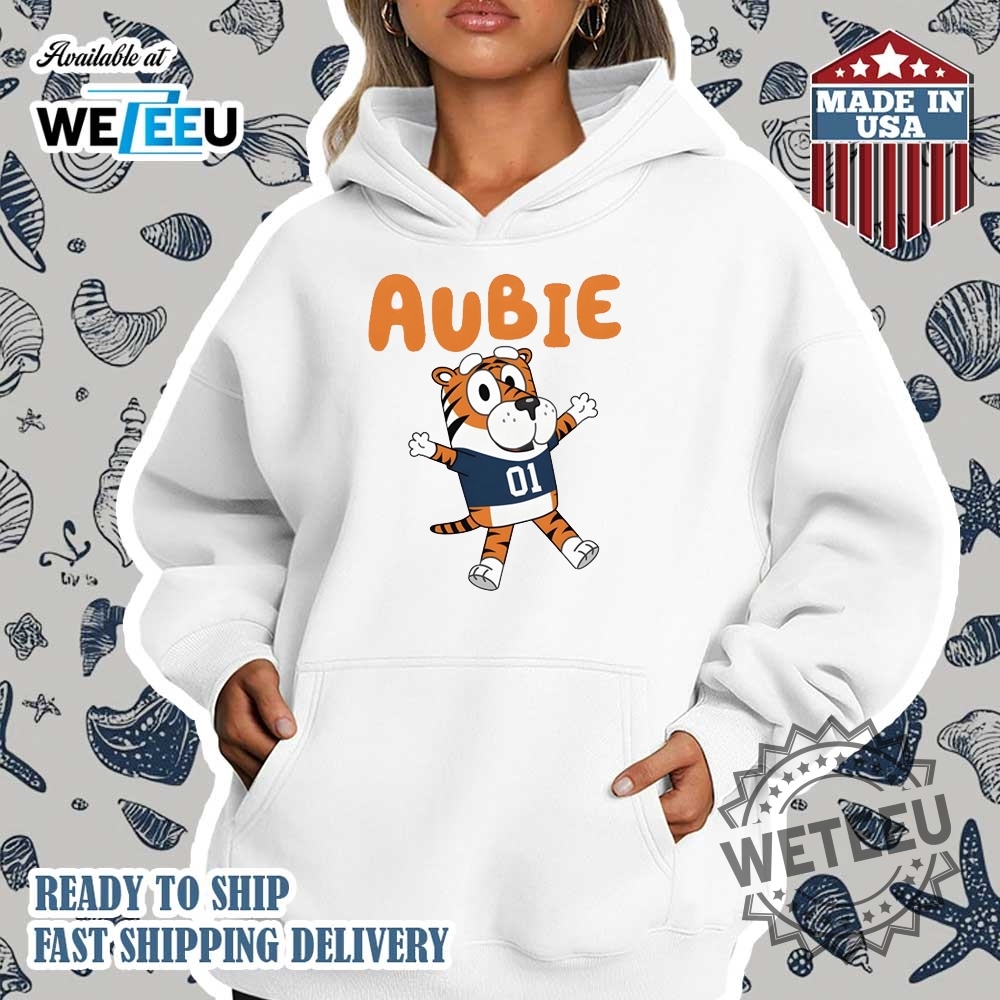 Aubie Tiger Bluey Muffin Heeler Auburn Tigers Tshirt 4 Aubie Tiger Bluey Muffin Heeler Auburn Tigers T-Shirt