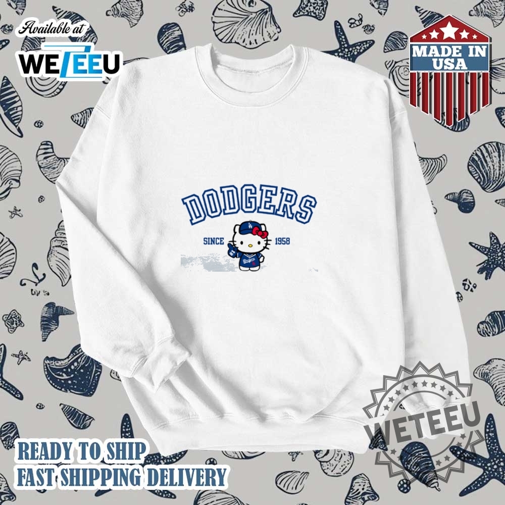 Hello Kitty X Dodgers Tshirt 5 Hello Kitty X Dodgers T-shirt