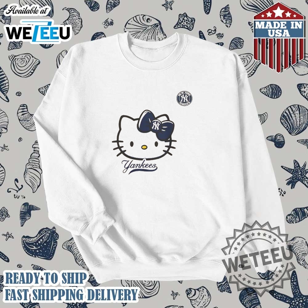 Hello Kitty X New York Yankees Tshirt Baseball Fan Shirt 5 Hello Kitty x New York Yankees T-shirt, Baseball Fan Shirt