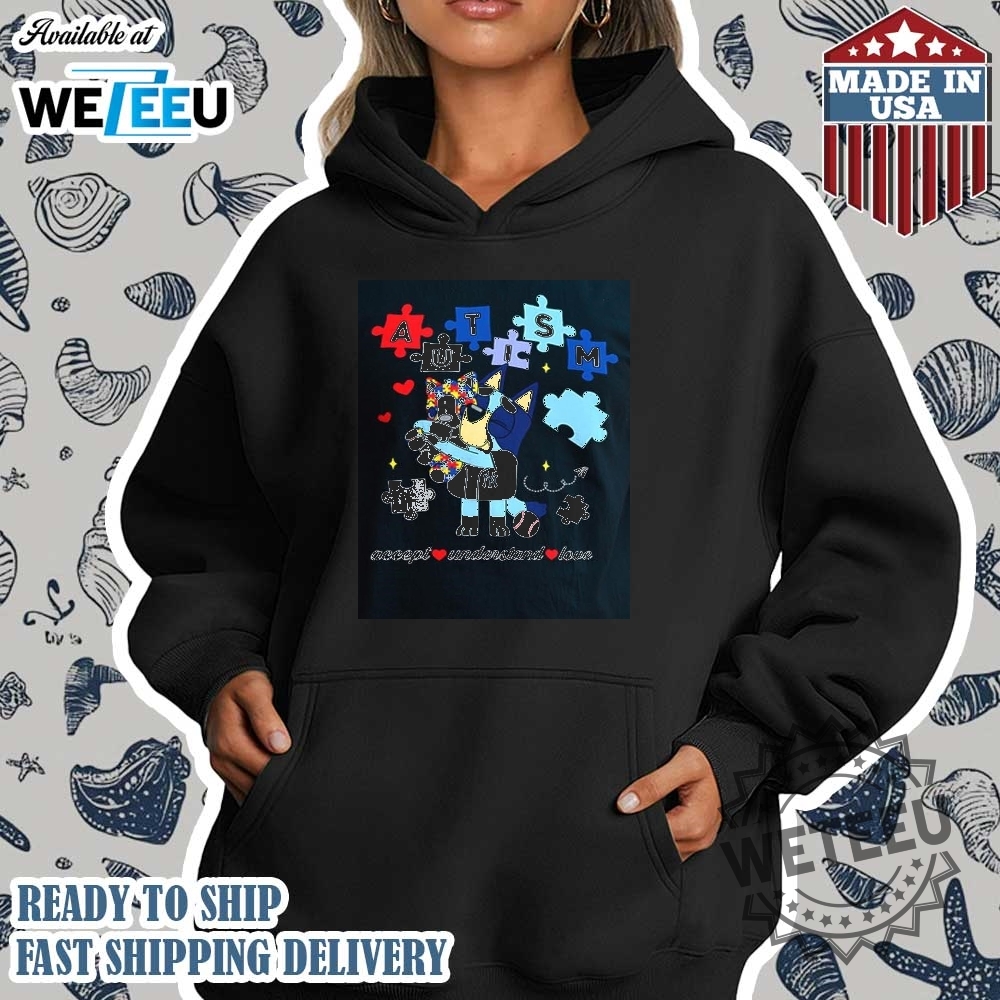 Bluey New York Yankees Autism Accept Understand Love Shirt 4 Bluey New York Yankees Autism accept understand love shirt