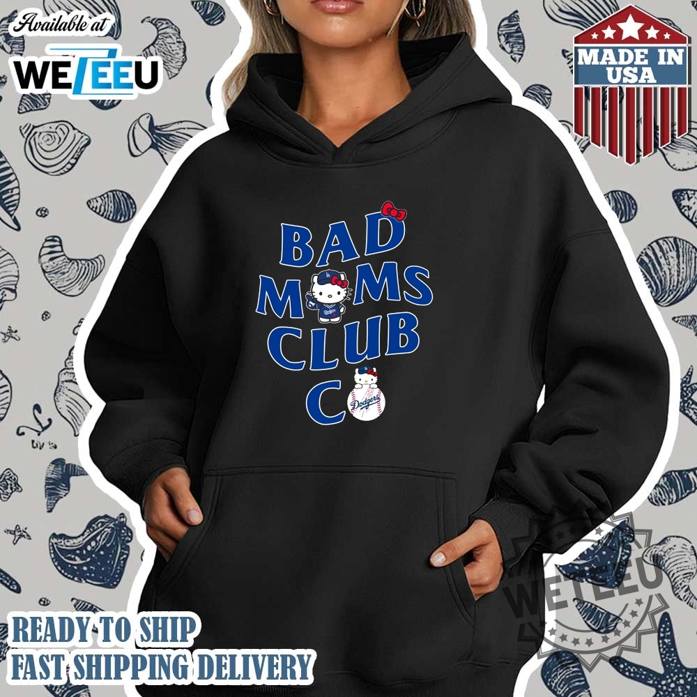 Bad Mom Club Co X Dodgers Hello Kitty Tshirt 4 Bad Mom Club CO x Dodgers Hello Kitty T-shirt