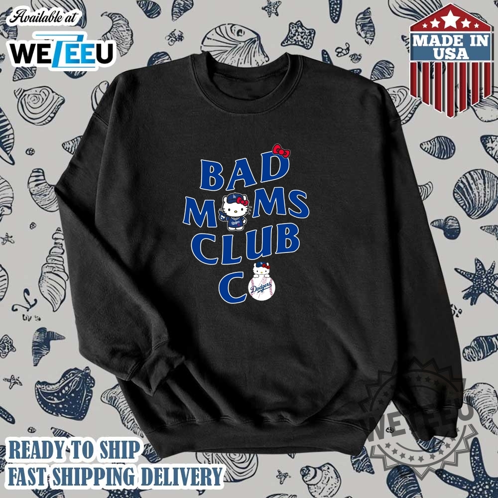 Bad Mom Club Co X Dodgers Hello Kitty Tshirt 5 Bad Mom Club CO x Dodgers Hello Kitty T-shirt