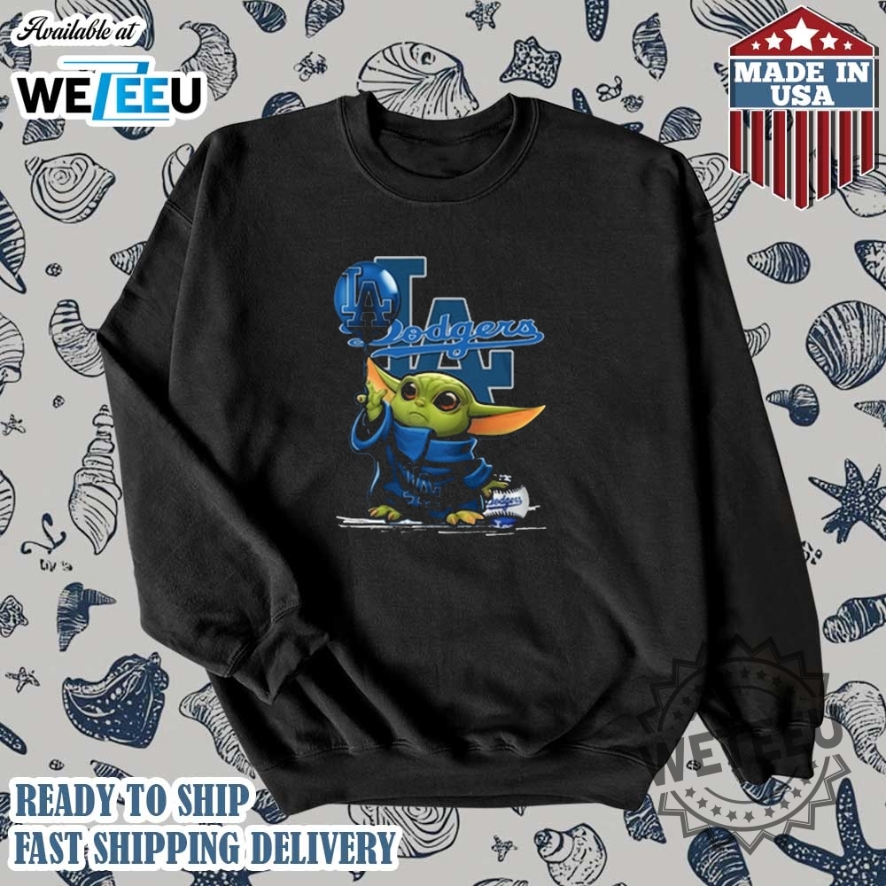 Los Angeles Dodgers Baseball Star Wars Baby Yoda 2025 Tshirt 5 Los Angeles Dodgers Baseball Star Wars Baby Yoda 2025 T-Shirt