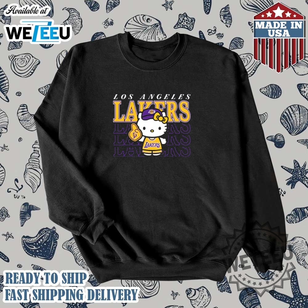 Hello Kitty Lakers Unisex Shirt La Lakers Basketball Merch 5 Hello Kitty Lakers Unisex Shirt, LA Lakers Basketball Merch