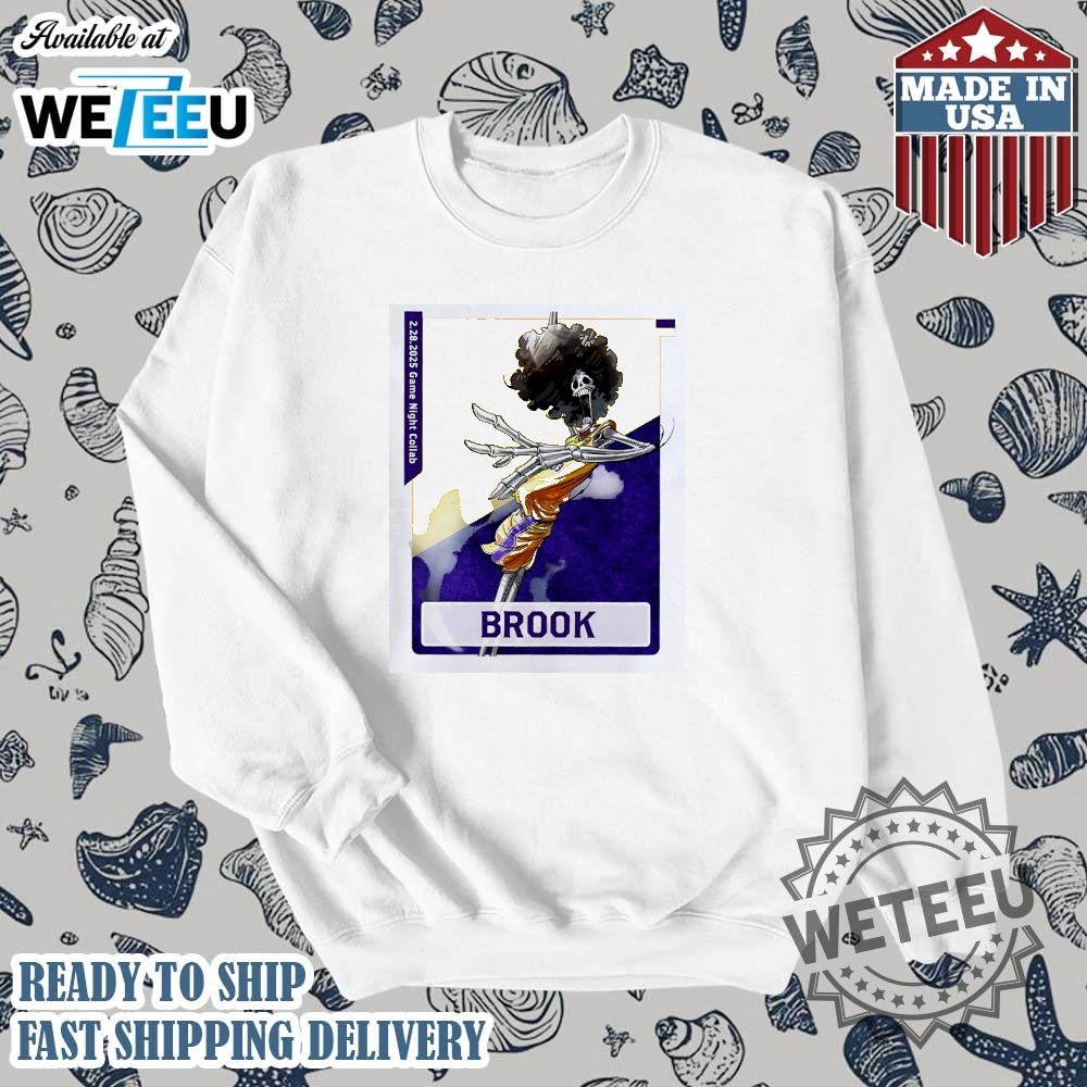 2025 Game Night Collab One Piece X Los Angeles Lakers Brook Cartoon Shirt 5 2025 game night collab One Piece x Los Angeles Lakers Brook Cartoon Shirt