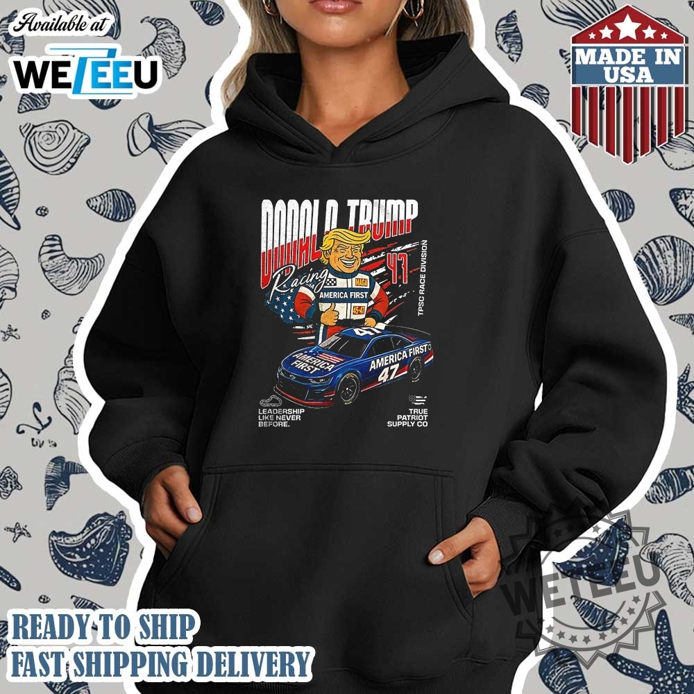 Donald Truck Cartoon Usa Flag Shirt 4 Donald Truck cartoon USA flag shirt