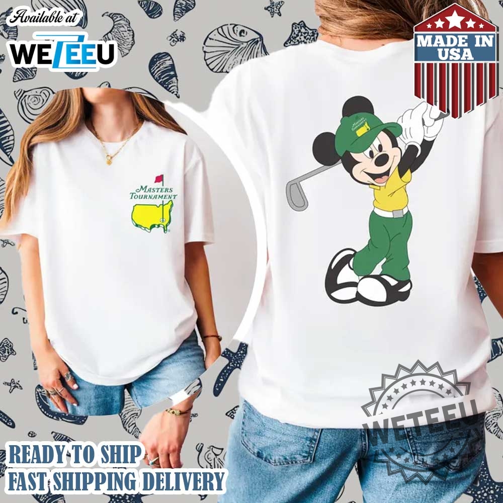 Disney Mickey Masters Golf Tournament Sweatshirt Doublesided Golf Lover Shirt 5 Disney Mickey Masters Golf Tournament Sweatshirt – Double-Sided Golf Lover Shirt