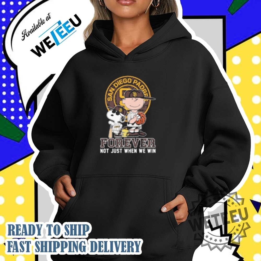 Snoopy And Charlie Brown San Diego Padres Forever Not Just When We Win T-shirt 4 Snoopy And Charlie Brown San Diego Padres Forever Not Just When We Win T-shirt