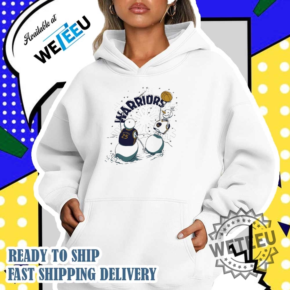 Golden State Warriors Snowman Holiday Shirt – Christmas Basketball Tee 5 Golden State Warriors Snowman Holiday Shirt – Christmas Basketball Tee