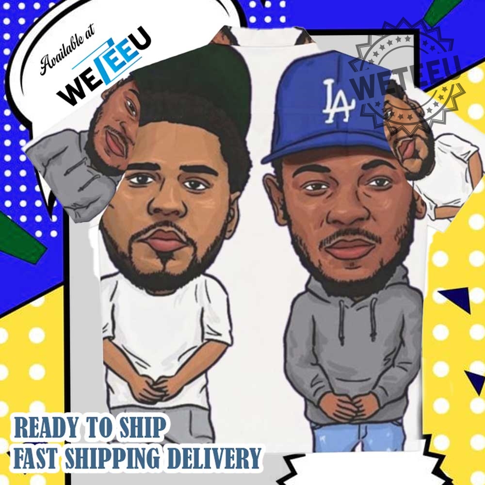 Cartoon Style Kendrick Lamar And J. Cole Hawaiian Shirt Trendy Hip Hop Artist Shirt 7 Cartoon Style Kendrick Lamar and J. Cole Hawaiian Shirt – Trendy Hip Hop Artist Shirt