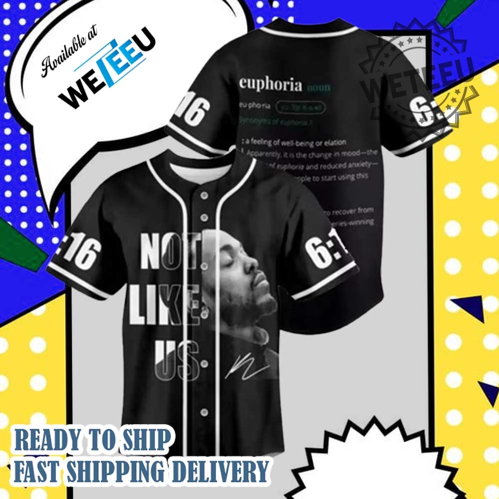 Kendrick Lamar Not Like Us 616 Baseball Jersey