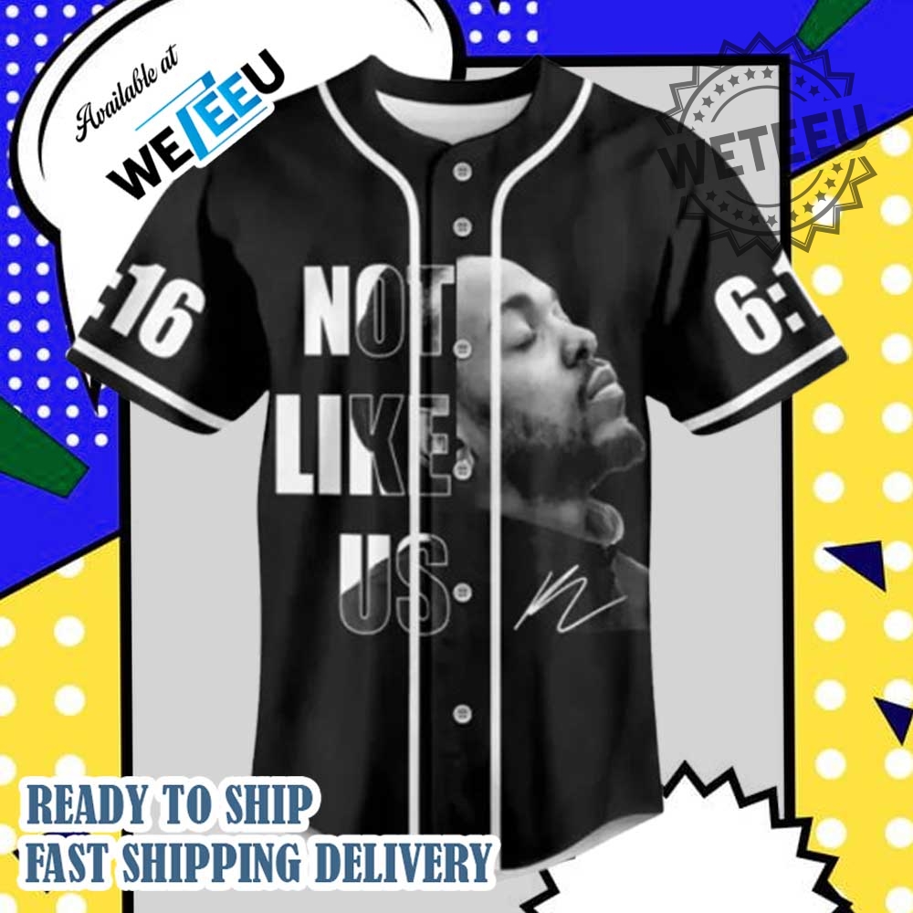 Kendrick Lamar Not Like Us 616 Baseball Jersey 4 Kendrick Lamar Not Like Us 6-16 Baseball Jersey