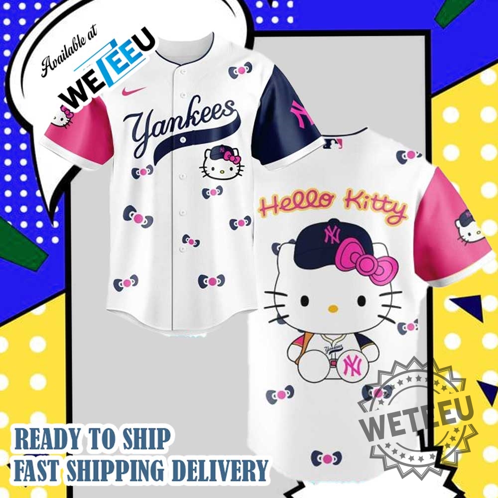 New York Yankees Mlb X Hello Kitty 2025 New Jersey Edition