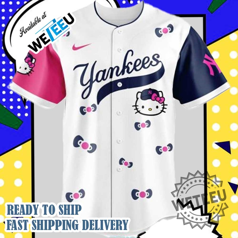 New York Yankees Mlb X Hello Kitty 2025 New Jersey Edition 4 New York Yankees MLB x Hello Kitty 2025 New Jersey Edition