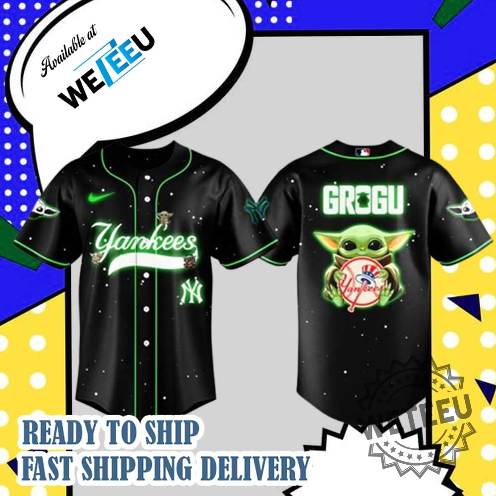 New York Yankees Mlb X Star Wars Baby Yoda 2025 Night Baseball Jersey 3 New York Yankees MLB x Star Wars Baby Yoda 2025 Night Baseball Jersey