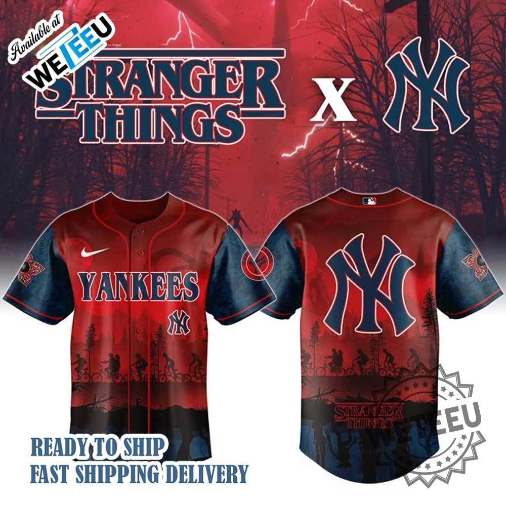 New York Yankees Stranger Things 2025 Night Game Jersey