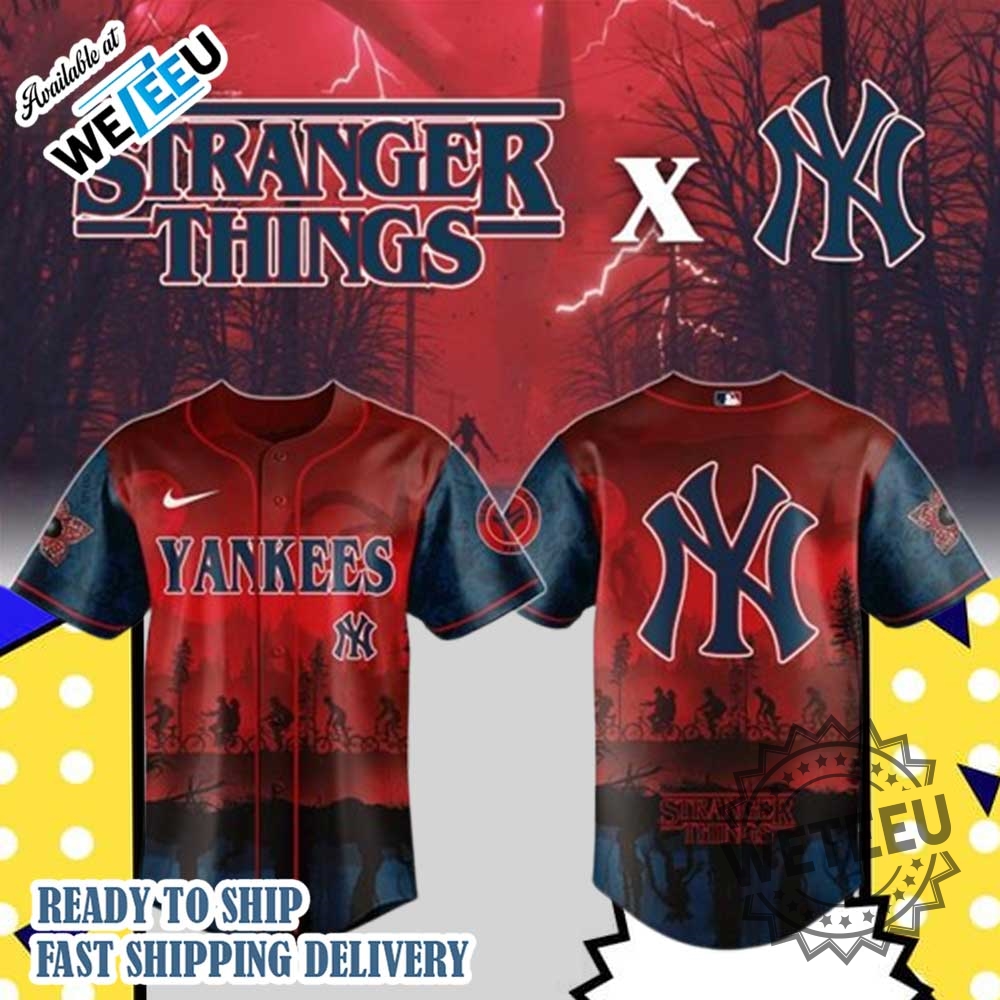 New York Yankees Stranger Things 2025 Night Game Jersey 3 New York Yankees Stranger Things 2025 Night Game Jersey