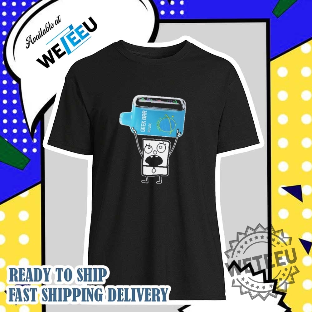 Geek Bar Vape Cartoon Tshirt  Fun And Trendy Vape Graphic Shirt