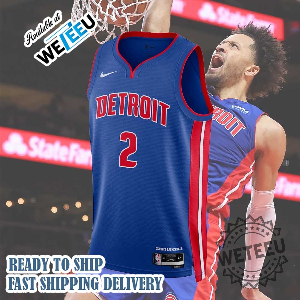 Unisex Nike Cade Cunningham Blue Detroit Pistons Swingman Jersey 4 Unisex Nike Cade Cunningham Blue Detroit Pistons Swingman Jersey