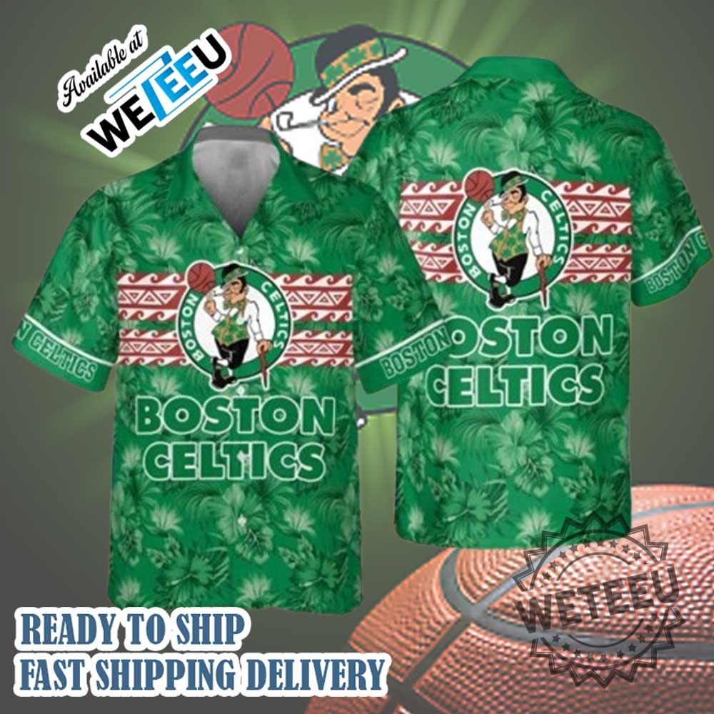 Boston-Celtics-National-Basketball-Association-2023-Hibiscus-Pattern-Aop-Hawaiian-Shirt-weteeu_1