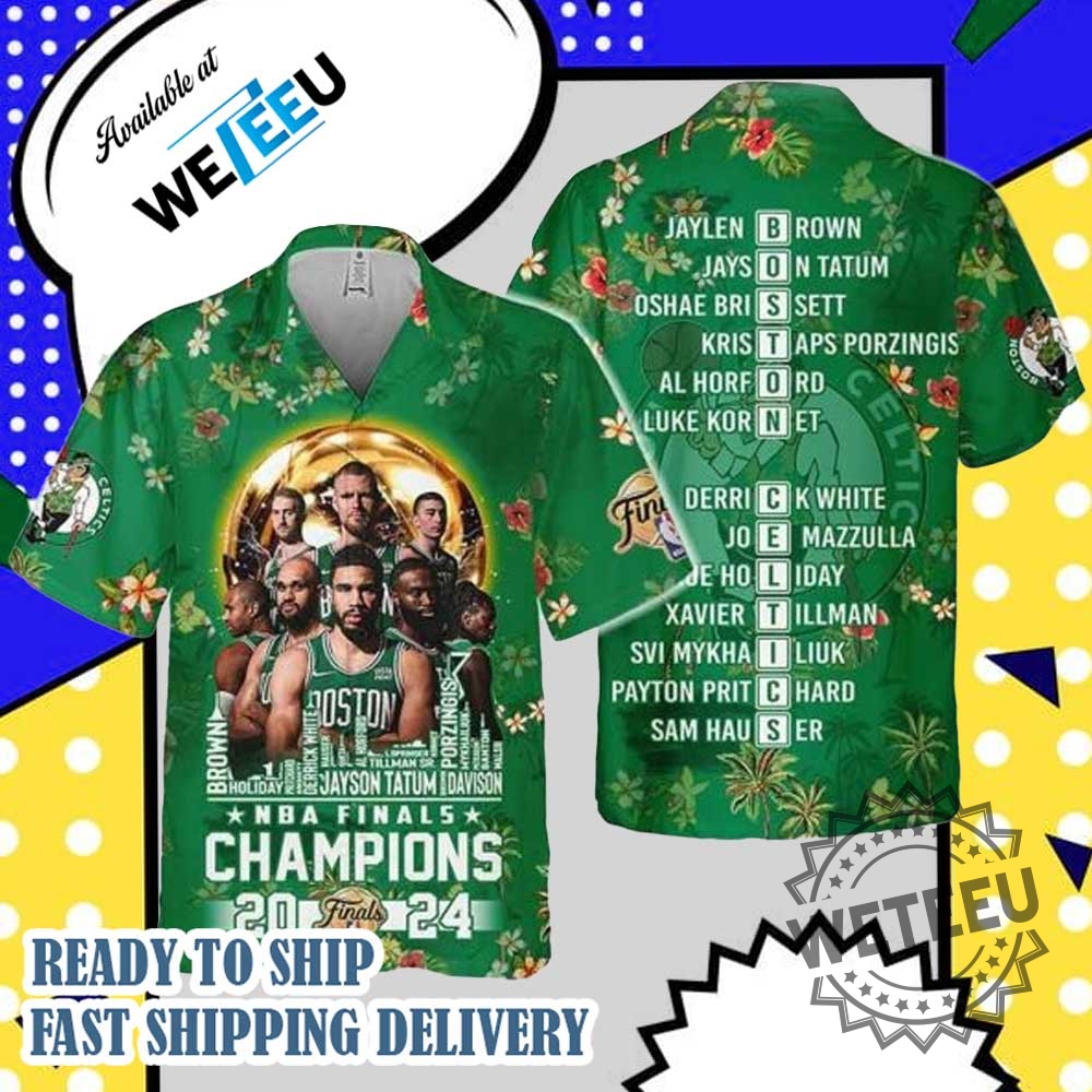 Boston Celtics City 2024 Nba Finals Champions Hawaiian Shirt