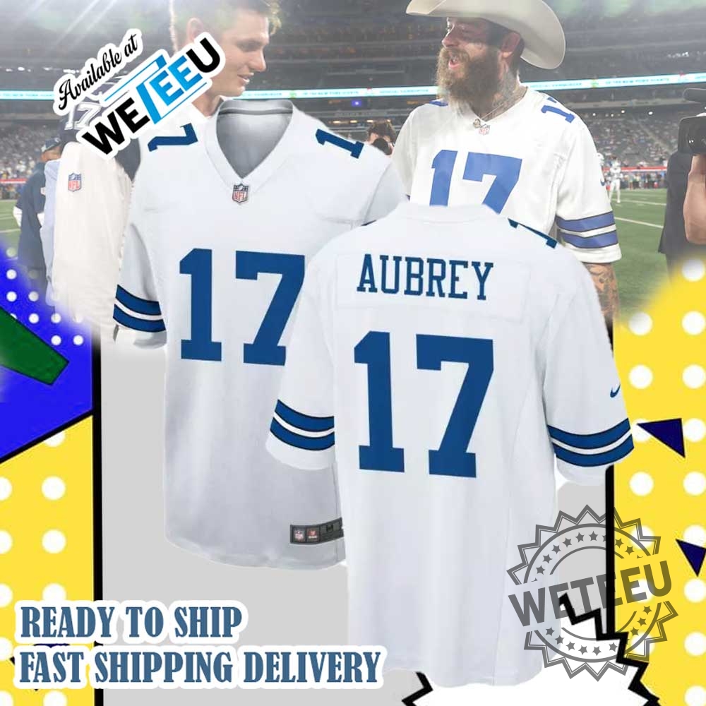 Post Malone Wears Brandon Aubrey Cowboys Jersey