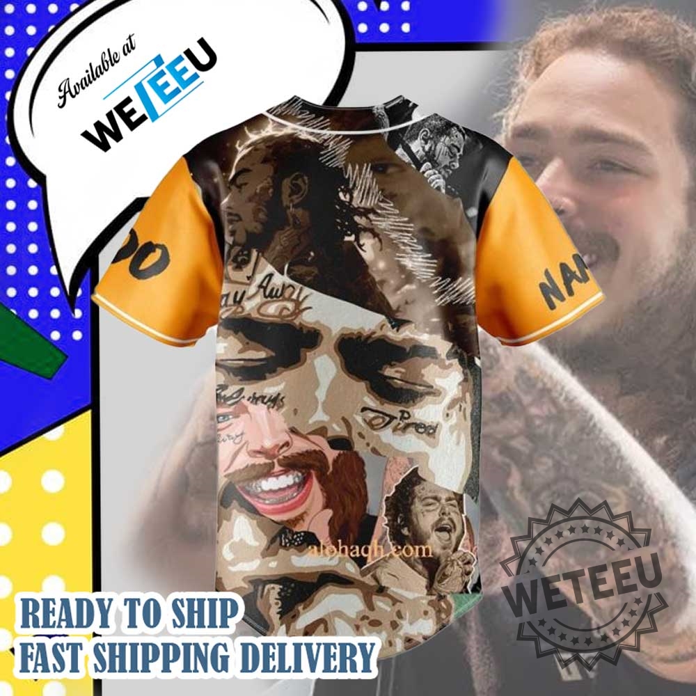 Post Malone And Morgan Wallen I Had Some Help Baseball Jersey 5 Post Malone And Morgan Wallen I Had Some Help Baseball Jersey