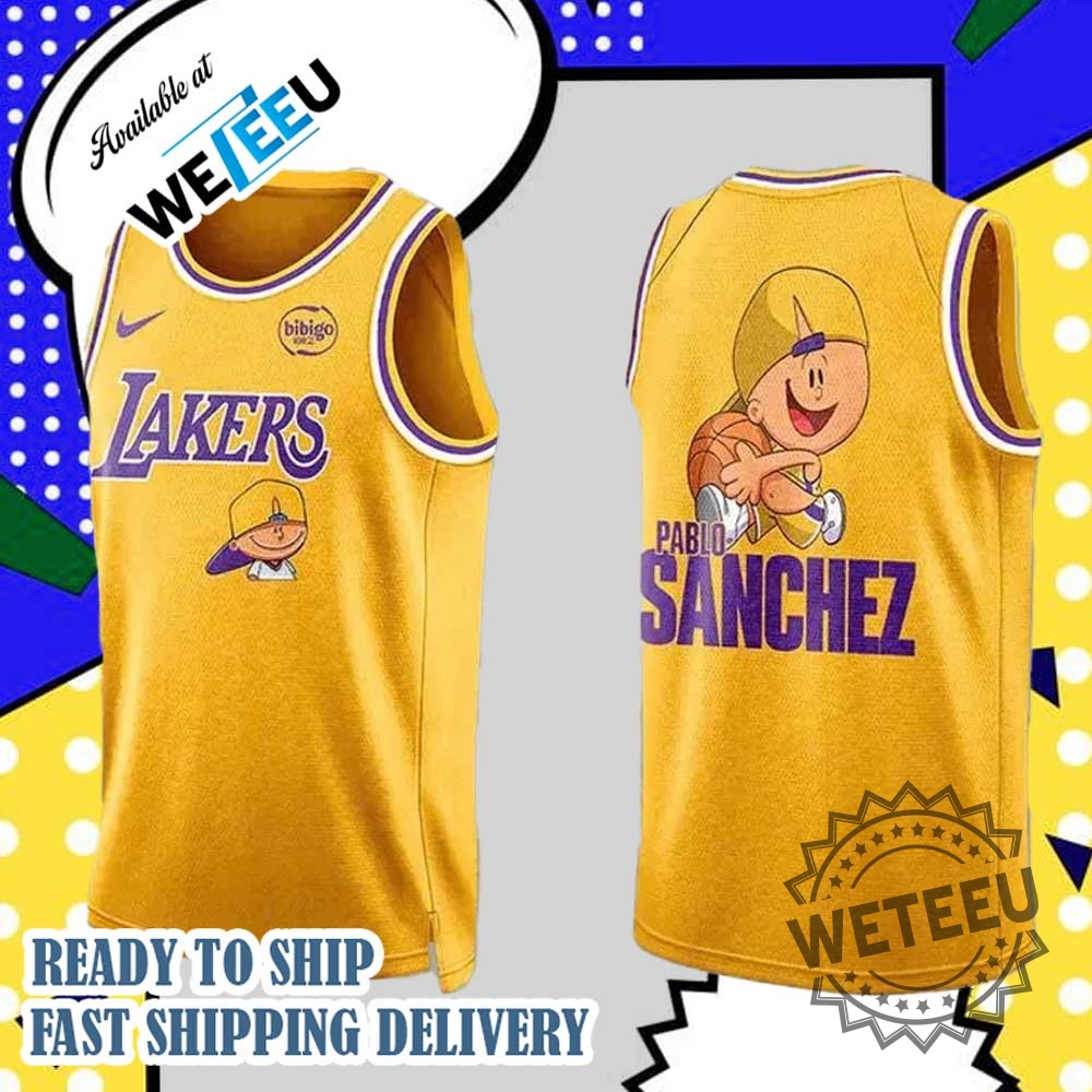 Pablo Sanchez X La Lakers Limited Edition Basketball Jersey Exclusive Sports Apparel 5 Pablo Sanchez x LA Lakers Limited Edition Basketball Jersey - Exclusive Sports Apparel
