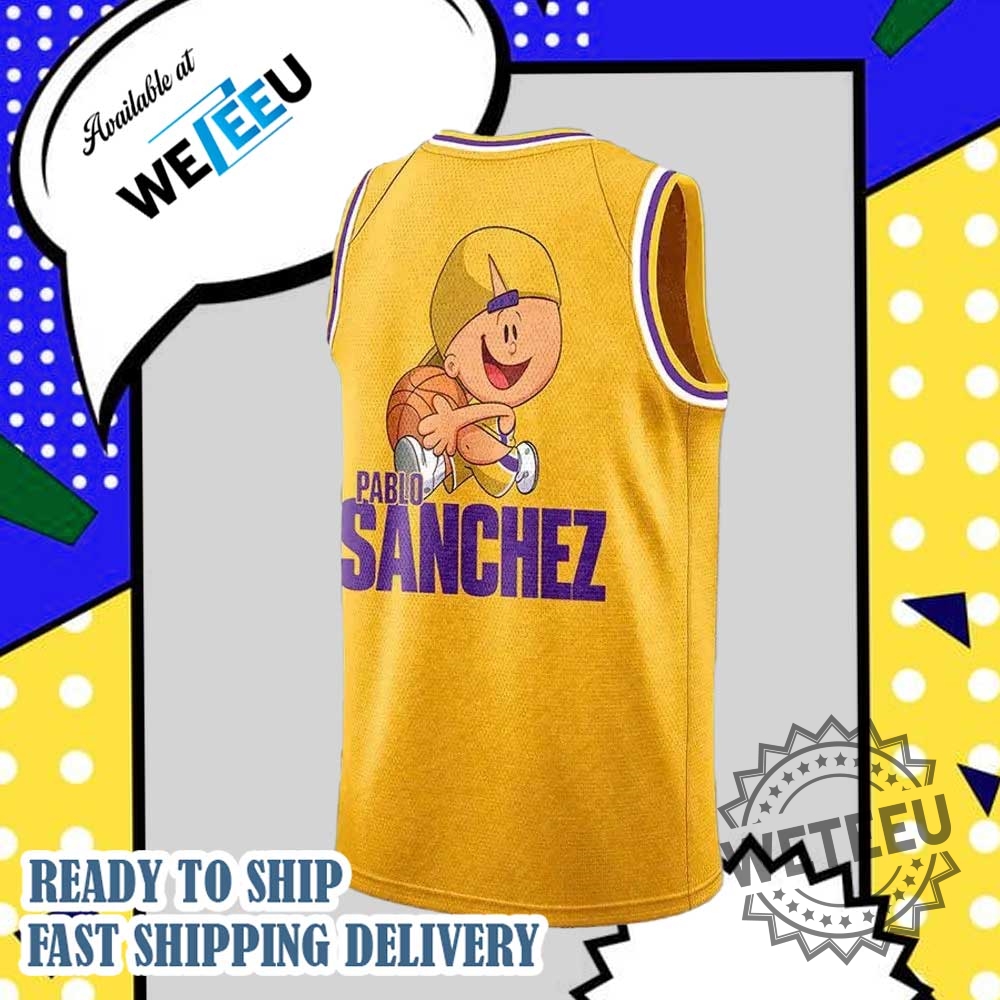 Pablo Sanchez X La Lakers Limited Edition Basketball Jersey Exclusive Sports Apparel 7 Pablo Sanchez x LA Lakers Limited Edition Basketball Jersey - Exclusive Sports Apparel