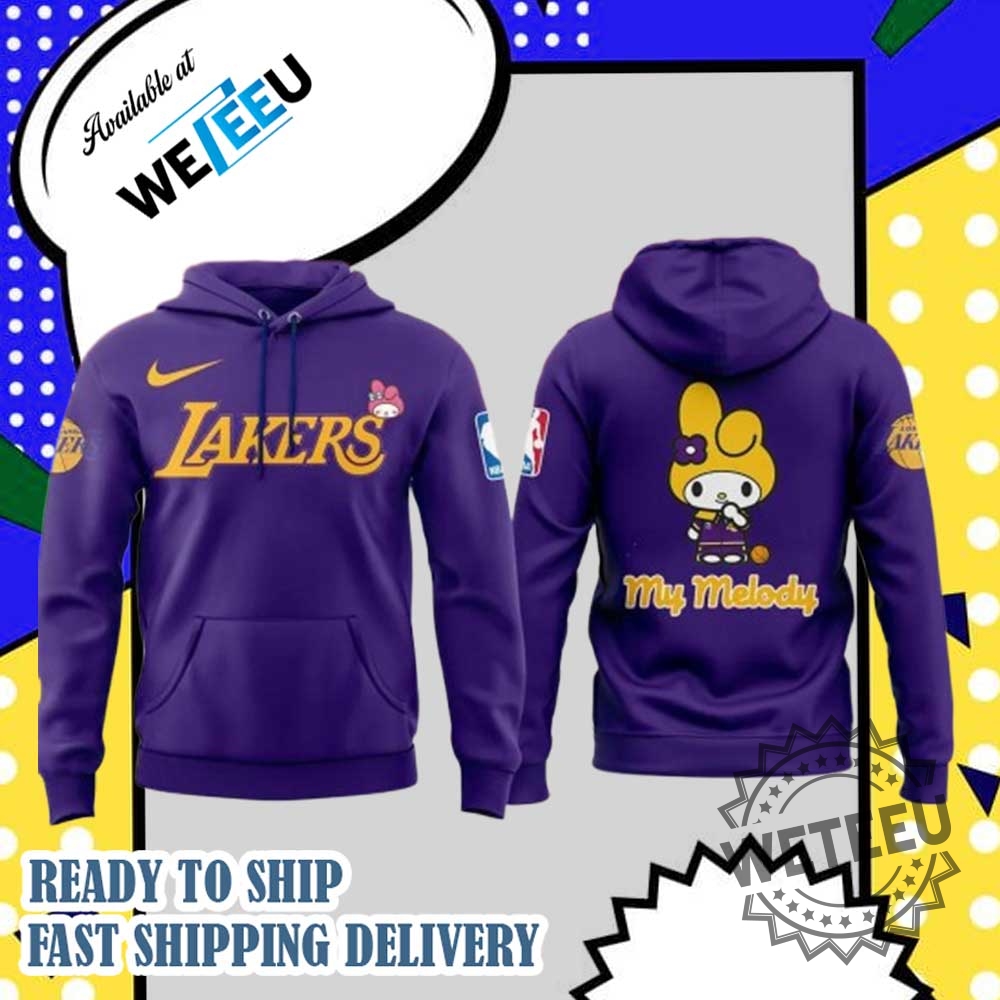 Los Angeles Lakers My Melody 2025 Limited Edition Hoodie - Limited Release Lakers Merch 3 Los Angeles Lakers My Melody 2025 Limited Edition Hoodie - Limited Release Lakers Merch