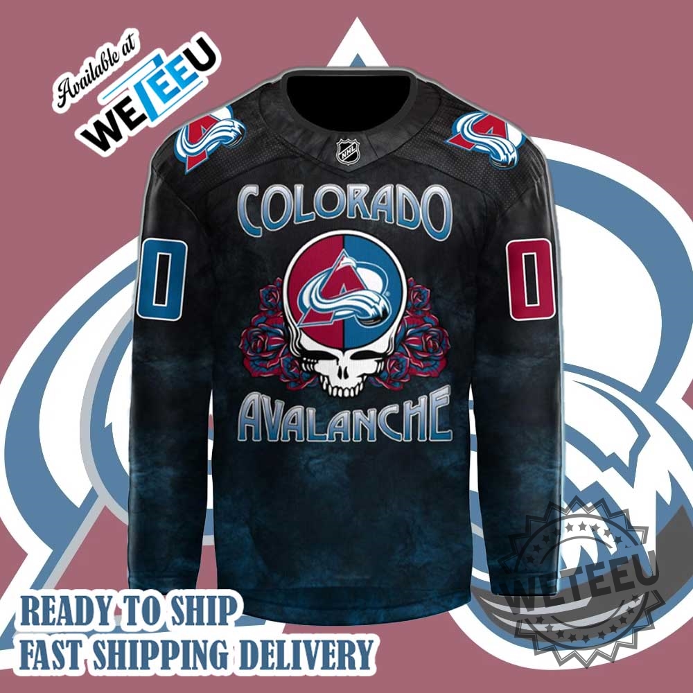 Colorado Avalanche X Grateful Dead Night 2024 Limited Edition Jersey Exclusive Nhl Collectible 4 Colorado Avalanche x Grateful Dead Night 2024 Limited Edition Jersey – Exclusive NHL Collectible