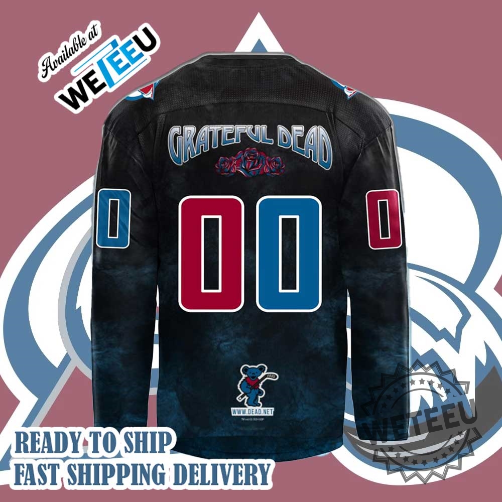 Colorado Avalanche X Grateful Dead Night 2024 Limited Edition Jersey Exclusive Nhl Collectible 5 Colorado Avalanche x Grateful Dead Night 2024 Limited Edition Jersey – Exclusive NHL Collectible