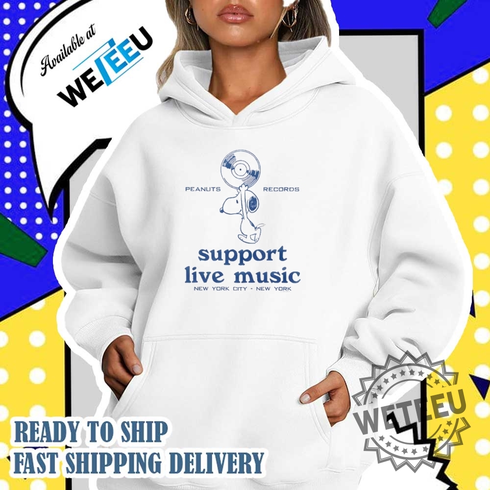 Support Live Music Peanuts Records Shirt Music Enthusiast Gift 5 Support Live Music Peanuts Records Shirt – Music Enthusiast Gift