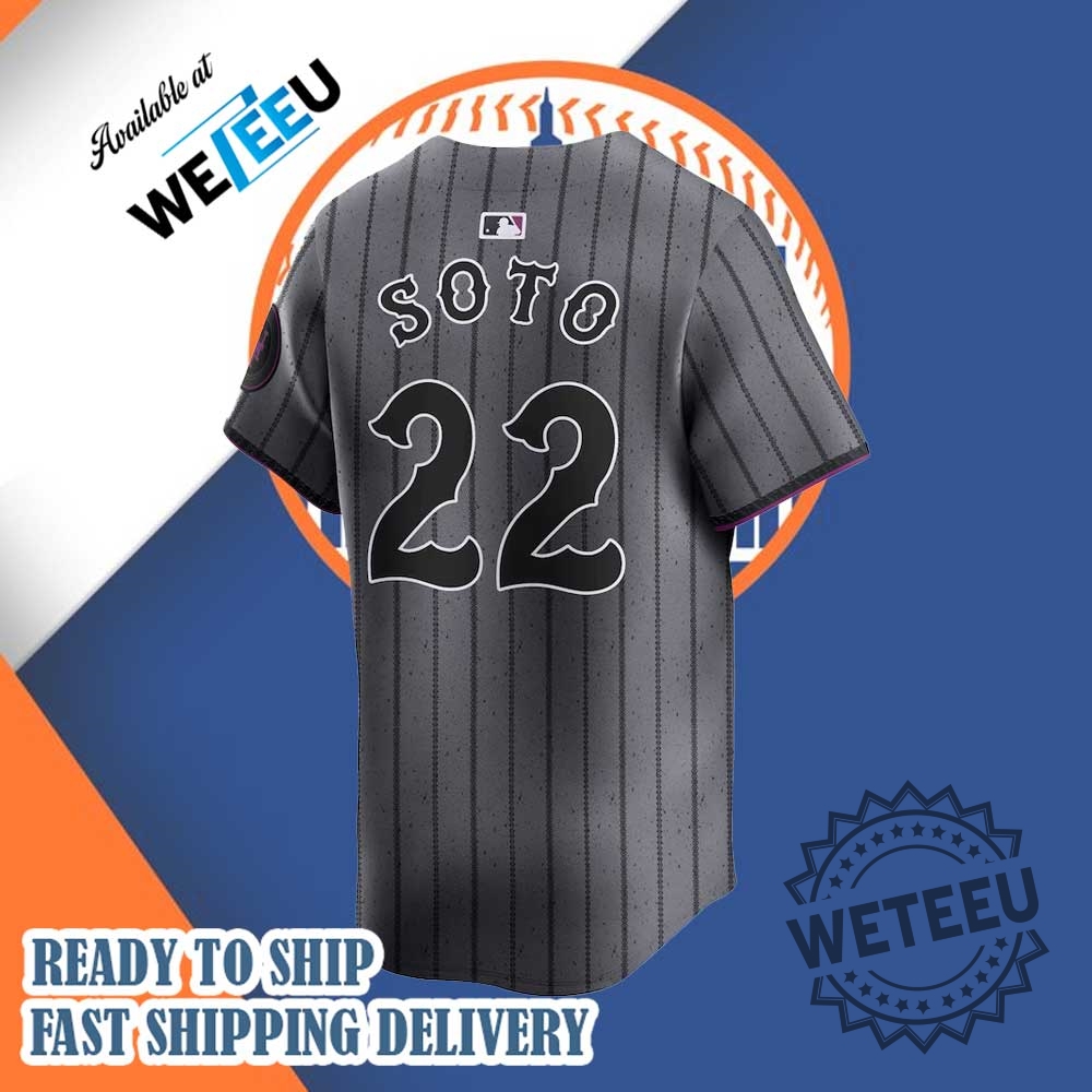 Juan Soto New York Mets Nike City Connect Gray Limited Jersey 5 Juan Soto New York Mets Nike City Connect Gray Limited Jersey