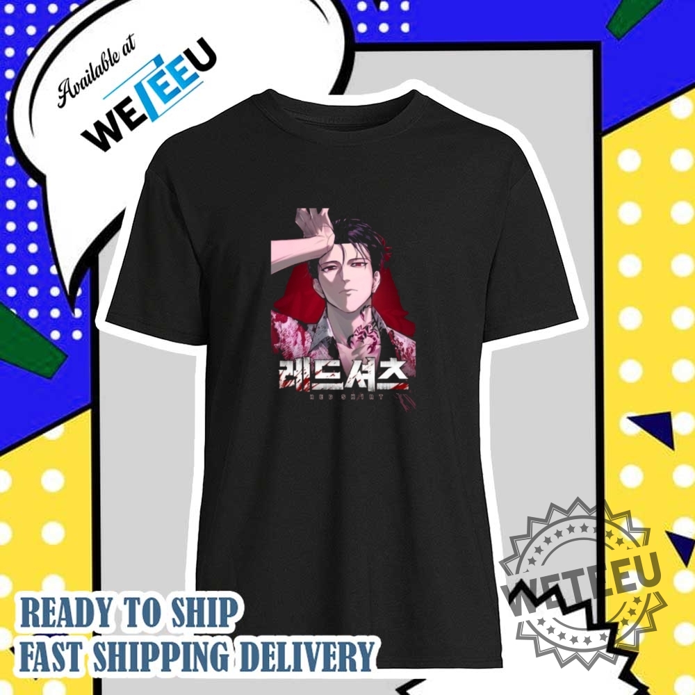 "Top 5 Unique and Funny Graphic Tees You Need Now!" 8 Red Shirt Manga Graphic Tshirt