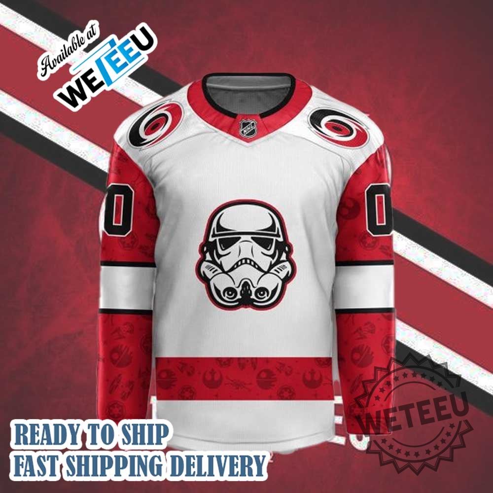 Carolina Hurricanes X Star Wars Night 2024 Custom Hockey Jersey 5 Carolina Hurricanes x Star Wars Night 2024 Custom Hockey Jersey