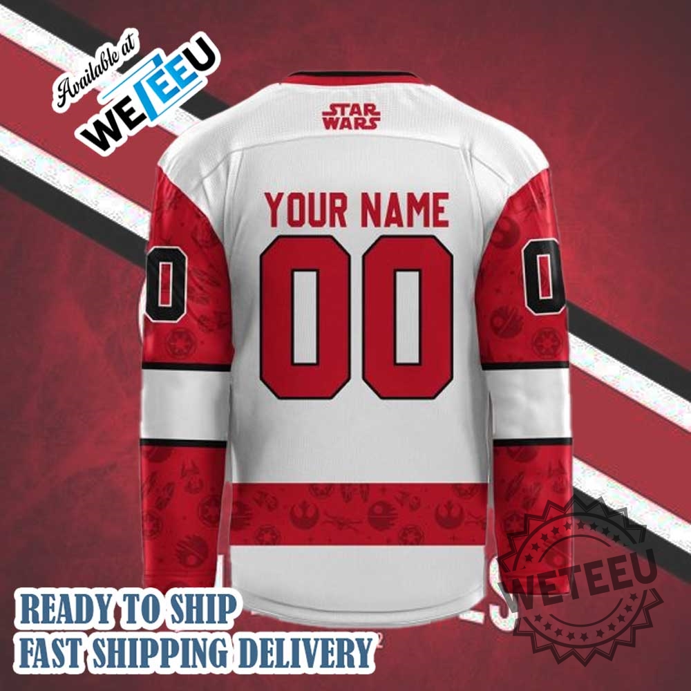 Carolina Hurricanes X Star Wars Night 2024 Custom Hockey Jersey 6 Carolina Hurricanes x Star Wars Night 2024 Custom Hockey Jersey