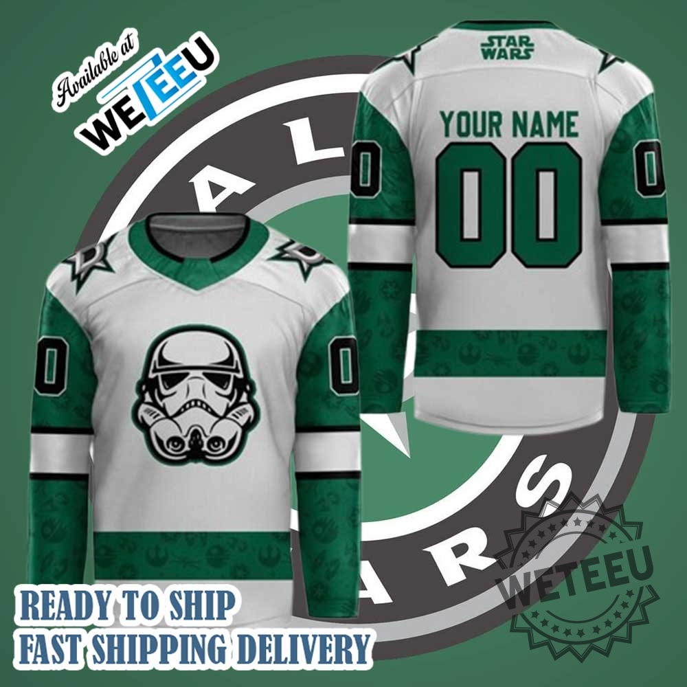 "Limited Edition Star Wars Hockey Jerseys: NHL Team Collaborations 2024" 4 Dallas Stars Star Wars Hockey Jersey