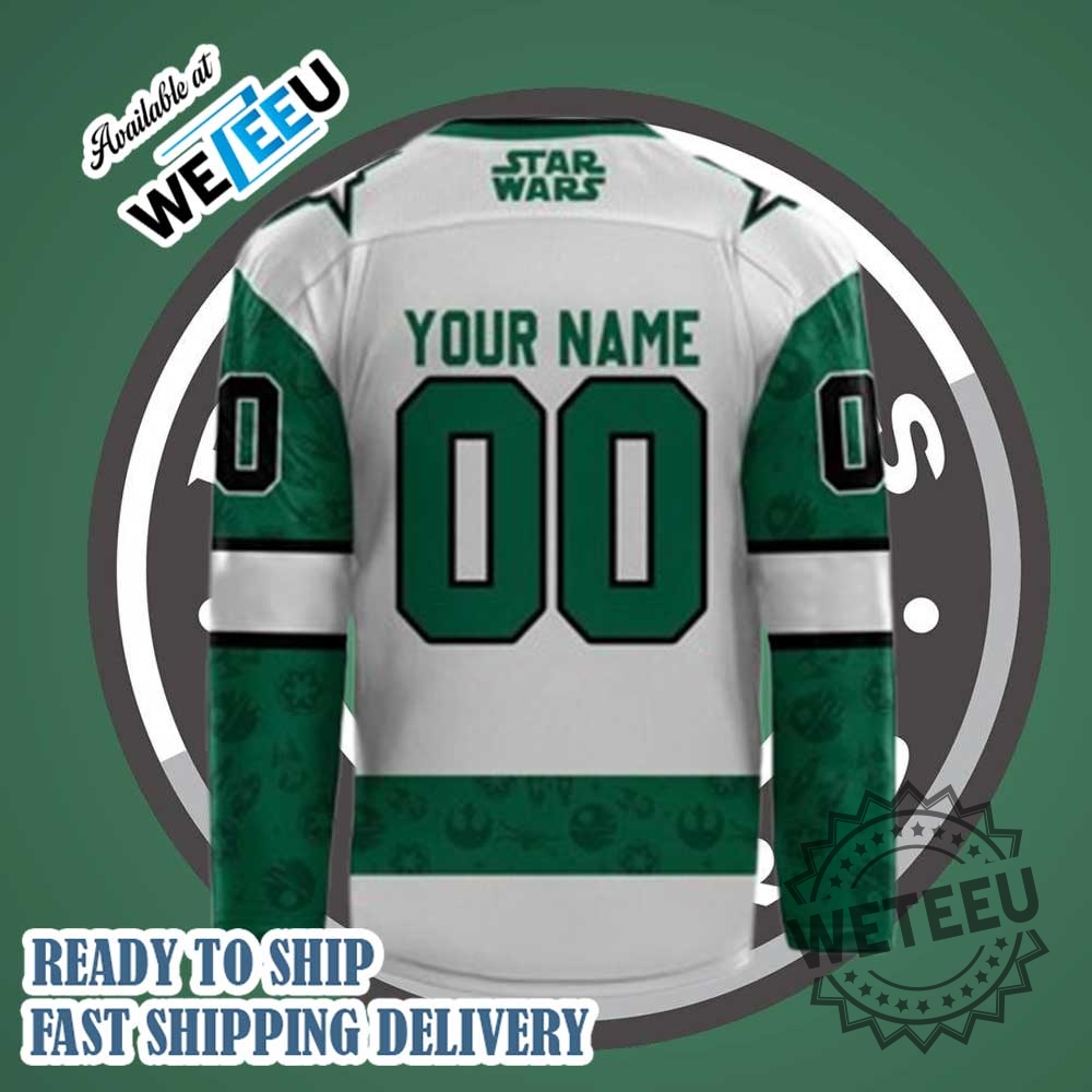 Dallas Stars Star Wars Hockey Jersey 6 Dallas Stars Star Wars Hockey Jersey