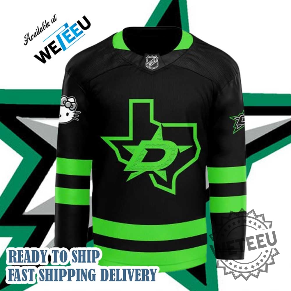 Dallas Stars X Hello Kitty 50Th Anniversary Limited Edition Hockey Jersey 4 Dallas Stars x Hello Kitty 50th Anniversary Limited Edition Hockey Jersey