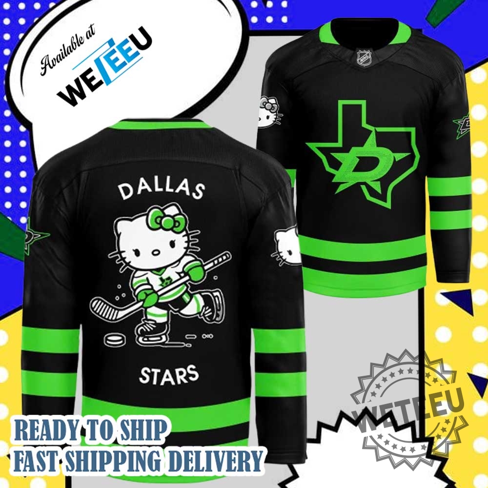 Dallas Stars X Hello Kitty 50Th Anniversary Limited Edition Hockey Jersey 5 Dallas Stars x Hello Kitty 50th Anniversary Limited Edition Hockey Jersey