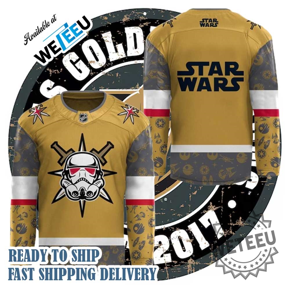 "Limited Edition Star Wars Hockey Jerseys: NHL Team Collaborations 2024" 6 Vegas Golden Knights X Star Wars Night 2024 Special Jersey