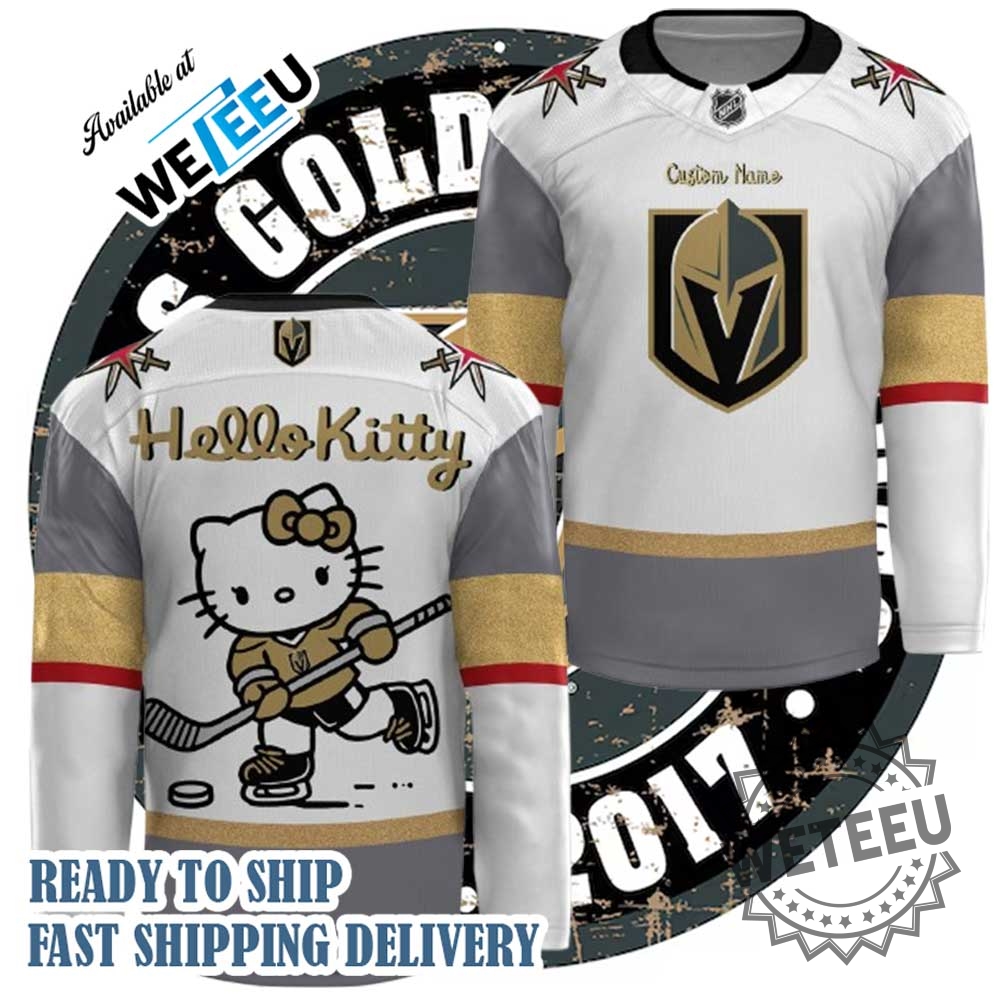 "Limited Edition Star Wars Hockey Jerseys: NHL Team Collaborations 2024" 7 Vegas Golden Knights X Hello Kitty Special Edition 2024 Hockey Jersey