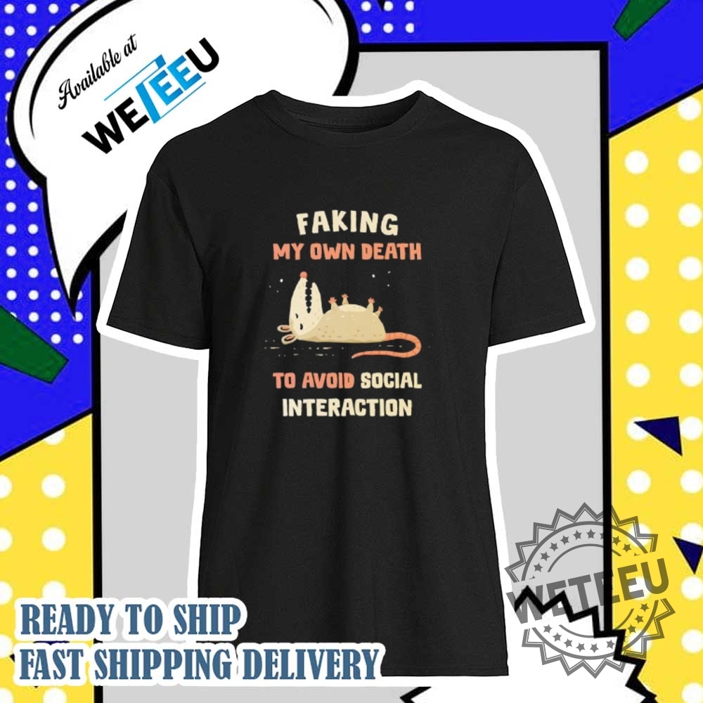 "Trendy Graphic Tees: Yungblud, Squirtle, and The Dogfather Designs" 19 Rat Faking My Own Death To Avoid Social Interaction Tshirts