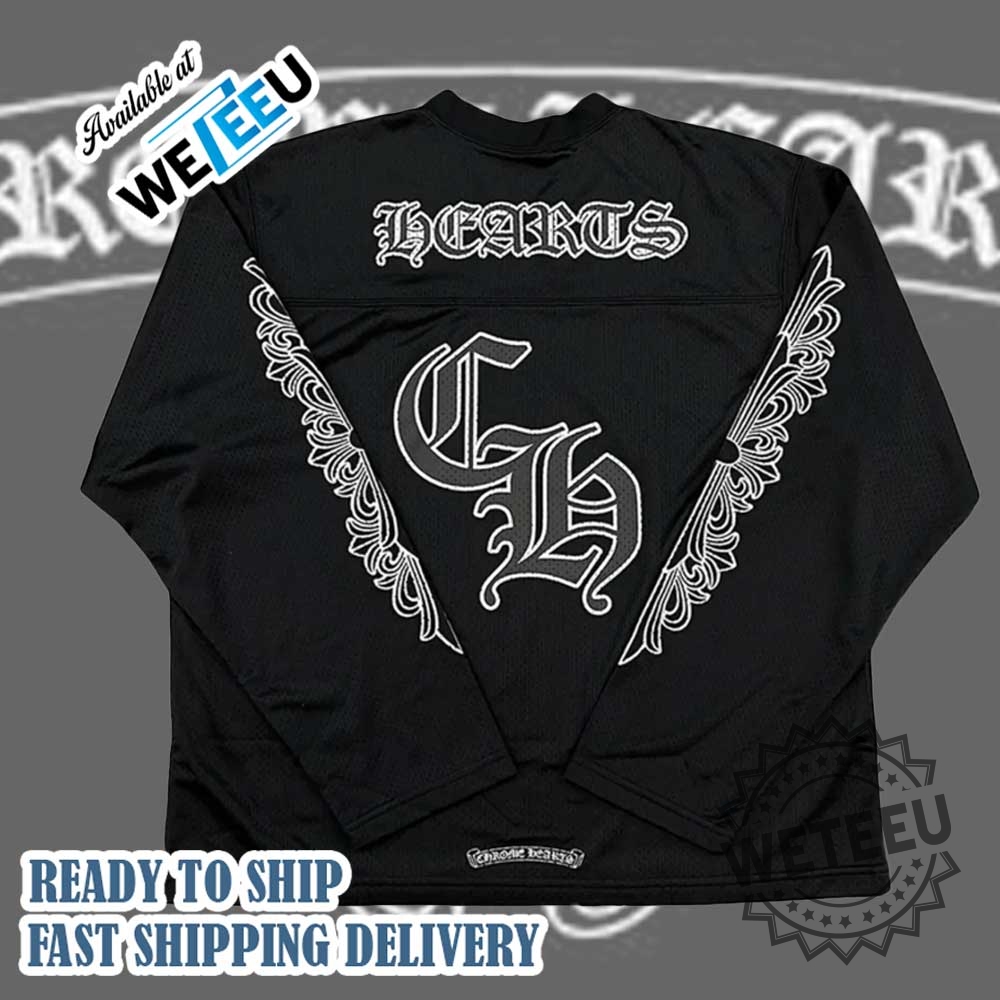 Vintage Chrome Hearts Hockey Jersey Summer Set Streetwear Gothic Chrome Hearts Sports Mesh Warm Up Jersey 6 Vintage Chrome Hearts Hockey Jersey Summer Set Streetwear Gothic - Chrome Hearts Sports Mesh Warm Up Jersey